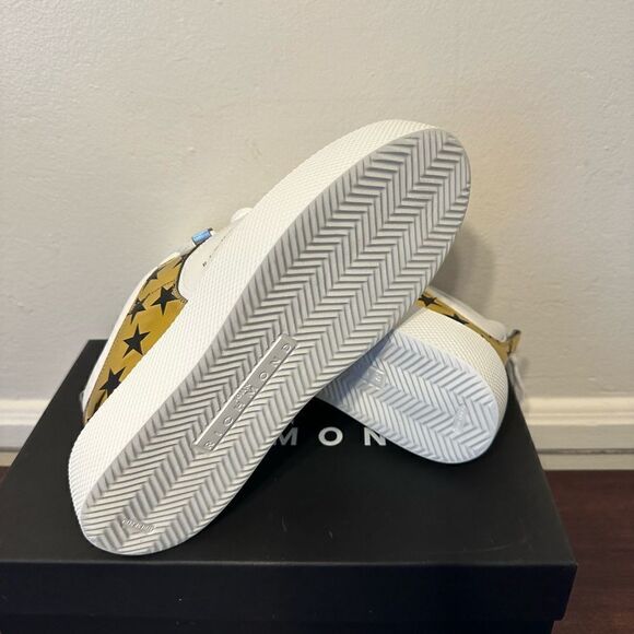 John Richmond Metallic star leather fashion sneaker in white size EU37; US6,5-7 - Picture 9 of 13